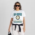 thumbnail image 4 of Women's Gameday Couture White Los Angeles Chargers Oversized All-Time Classic Flowy T-Shirt, 4 of 6