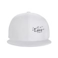 thumbnail image 2 of ZICANCN Butterfly Love Flower Baseball Caps, Trucker Hats for Men And Women, Adjustable Breathable Flat Caps, White, 2 of 8
