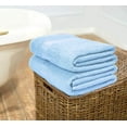 thumbnail image 5 of MALLONI HOME 100% Premium Cotton 2 Pack Oversized Bath Towel Set 28x55 inches, Large Bath Towels, Ultra Absorbant Compact Quickdry & Lightweight Towel, Ideal for Gym Travel Camp Pool - Sky Blue, 5 of 7