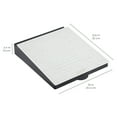 thumbnail image 2 of ECR4Kids MessageStor Dry-Erase Glass Board Memo Station, Desk Organization, White Brick, 2 of 9