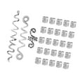 thumbnail image 4 of GUOOL 28x Dreadlock Hair Accessories Kit for Jewelry Making Hair Beard Silver, 4 of 9