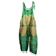 thumbnail image 3 of lcziwo Jumpsuits for Women 2025 St. Patrick's Day Sleeveless Straps Overalls Funny Irish Clover Graphic Print Rompers Summer Cotton Linen One Piece Pants Green M, 3 of 6