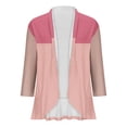 thumbnail image 4 of AherBiu Cardigan pour Femmes Léger Manches 3/4 Ouvert Cardigans Automne Décontracté Confortable Boléros Extérieur, 4 of 4