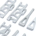 thumbnail image 3 of maskred RCGOFFLOW Aluminum Alloy Perfect Style Front Rear Upper Suspension Arm CNC Machined Rc Front Rear Upper Suspension Arm For 1/12 Wltoys 12401 Silver, 3 of 6