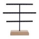 thumbnail image 1 of Organizador de pendientes, soporte para pendientes colgantes, estante de almacenamiento de joyas, regalo para mamá, colgador Negro, 1 of 9