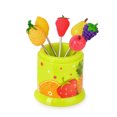 thumbnail image 2 of YAOMOBB Ensemble de Fourchettes à Gâteaux et Fruits avec Support de Rangement en Acier Inoxydable de Qualité Alimentaire en Forme de Fraise, 2 of 6