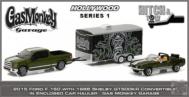 Greenlight 1 64 Gas Monkey Garage 2015 Ford F 150 1968 Shelby Gt