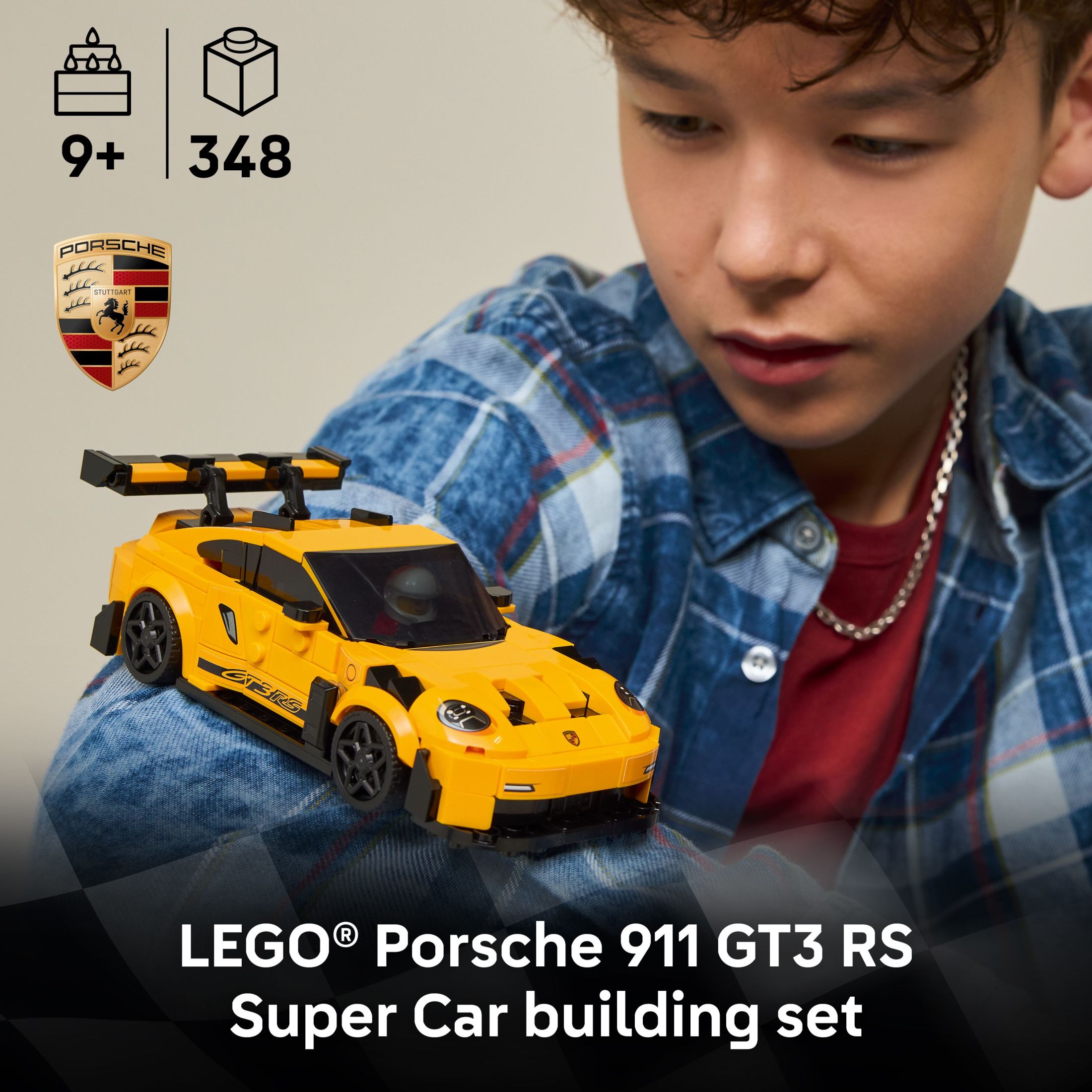 LEGO Speed Champions Porsche 911 GT3 RS Coche Súper Deportivo de Juguete - Kit de Modelo y Juguete de Juego de Imaginación para Niños y Niñas, Mayores de 9 Años - Set de Construcción de Coche Deportivo para Niños y Fans de las Carreras - Idea de Regalo para Cumpleaños - 77239 3