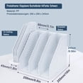 thumbnail image 3 of Binder Storage Organizer for Desktop Document Cabinet, High Quality Sturdy Plastic Collapsible Magazine File Holder for Office School Home (Adjustable Width), 3 of 7