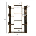thumbnail image 2 of Gymax Bookshelf Tree-Shaped Bookcase w/13 Storage Shelf Rustic Industrial Style, 2 of 10