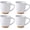 White, variant on AmorArc 12oz Coffee Mugs, Ceramic Coffee Mugs set of 4 for Man, Woman, Dad, Mom, Modern Coffee Mugs with handle for Latte/Cappuccino/Milk/Cocoa. Dishwasher&Microwave Safe, Cloud Pink