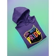 thumbnail image 3 of Live With Pride Colorful Banner Hoodie Women -Smartprints Designs, Female 3X-Large, 3 of 4