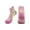 Pink, variant on Girls Running Ankle Socks Breathable Moisture Wicking No Show Arch Support Cushioned Anti-Blister Sky Blue,Size M