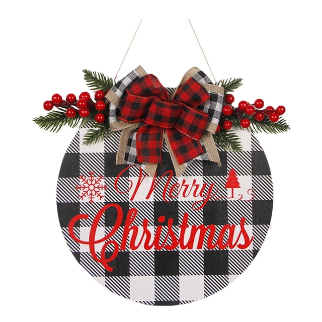 XWSHYW Adornos Colgantes Listado de Decoración Navideña Listado de Decoración de Árboles de Navidad de Madera