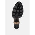 thumbnail image 5 of Rattle Snake Print Chunky High Block Heel Sandals, 5 of 11