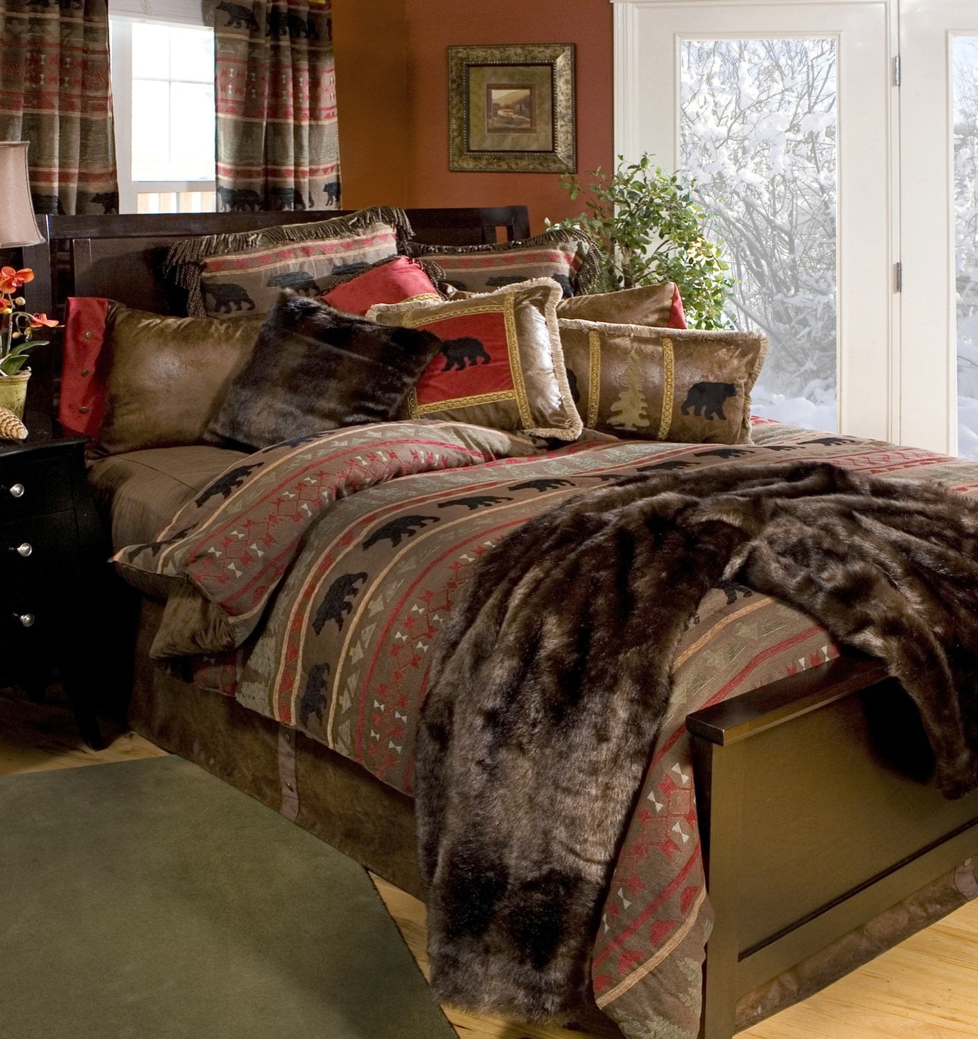 Lodge And Cabin Bedding Image to u