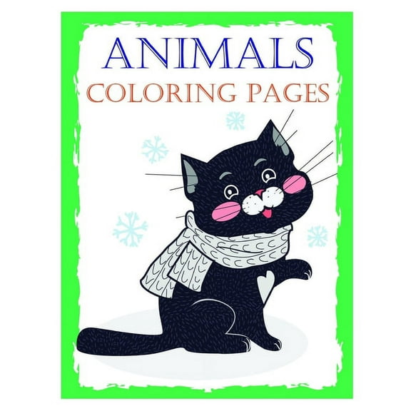 Entertain Kids: Animals coloring pages: Cute Christmas Animals and Funny Activity for Kids (Paperback)