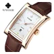 thumbnail image 1 of Reloj Cuadrado De Piel De Cuarzo Para Hombre Wwoor 8017 Color del bisel Rose White, 1 of 2