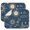 Golden, variant on 2pcs Golden Sun and Moon Art Drying Mat Astrology Themed Heat Resistant Microfiber Dish Mat for Countertop 16x18 Inches