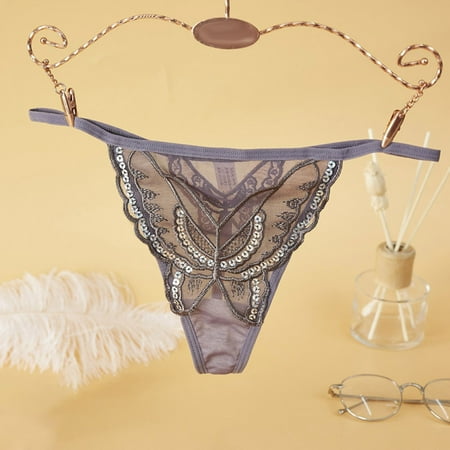 Women s Sexy Mesh Panties Solid Color Thongs Thin Strap T Back Low Waist Briefs Women Comfort Cotton G-string Seamless Underwear Xinyi
