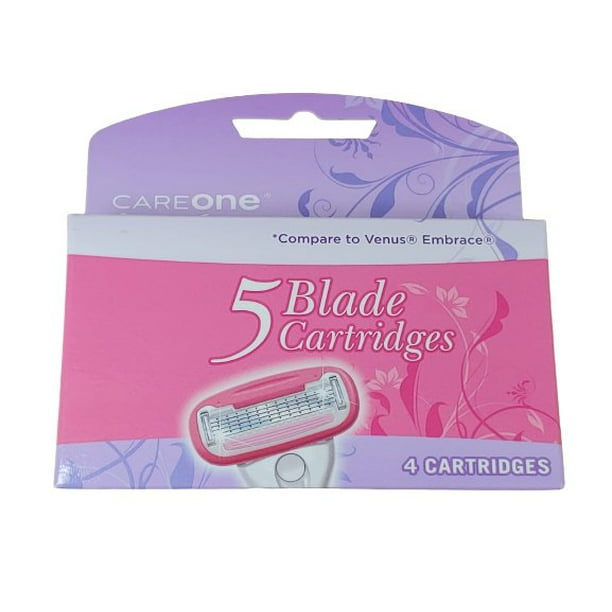 CareOne Women's 5 Blade Razor Blade Refills, 4 count - Walmart.com