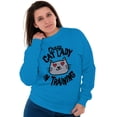 thumbnail image 3 of Crazy Cat Lady in Training Funny Cute Women Crewneck Sweatshirt Brisco Brands 4X, 3 of 6