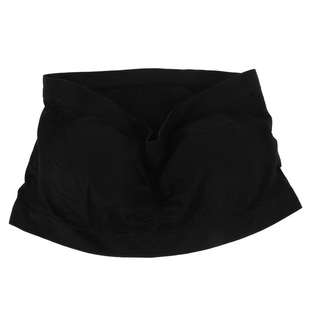 unbranded Bralette Bandeau Negro Sin Con Doble Capa Y Extraíble Para Uso Diario O Fiesta