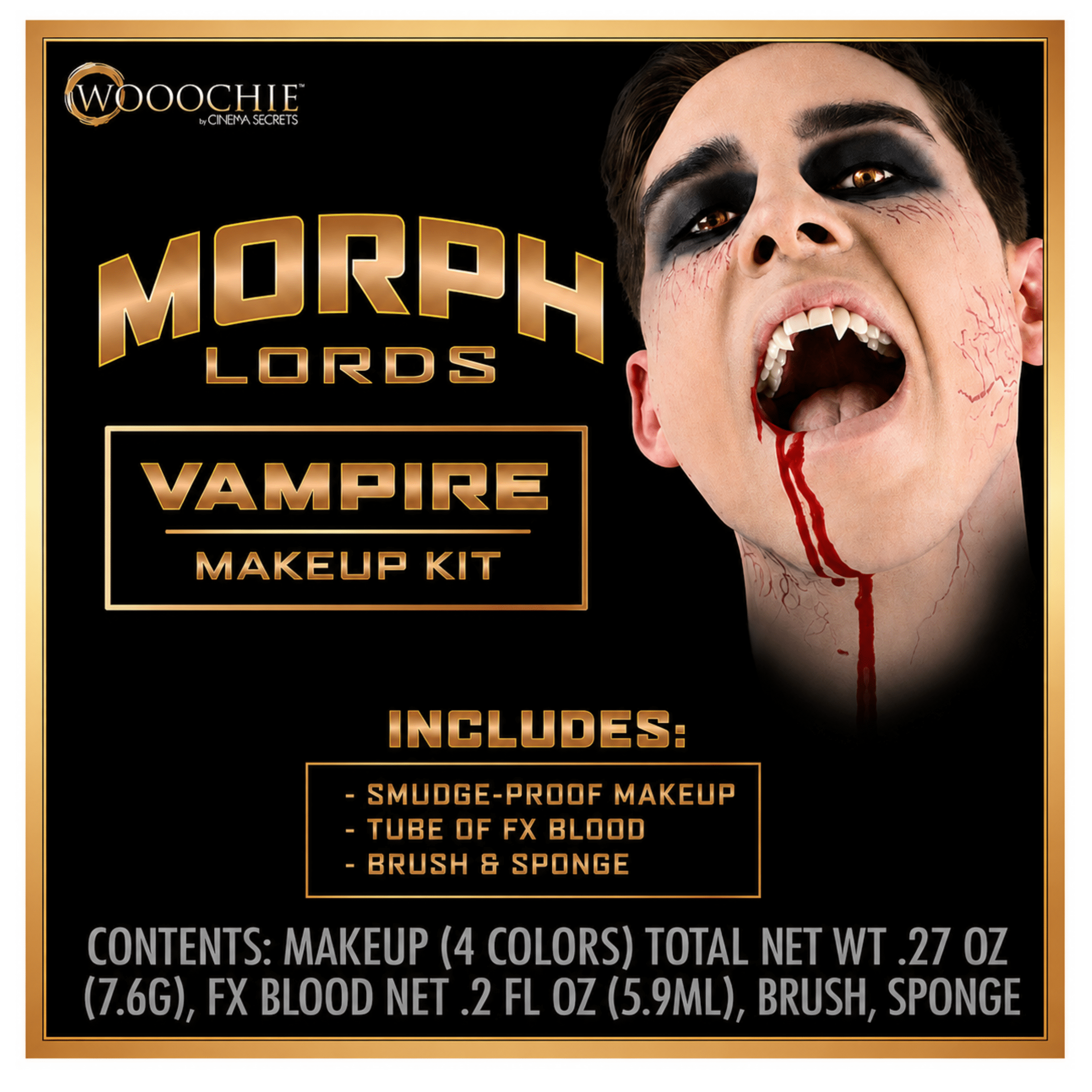 Woochie Vampire Transformation Kit with Smudgeproof Makeup and FX Blood