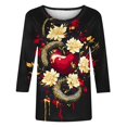 thumbnail image 4 of xixinqiwan Holiday Shirts for Women 2025,Year Of The Snake Sweatshirt Chinese New Year 2025 Women Sweater Lunar New Year Spring Festival Holiday Tops, 4 of 6