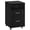 Black, variant on Yaheetech 2-Drawer Wooden Vintage File Cabinet with Wheels for Home and Office, Black