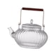 thumbnail image 5 of Estufas de tetera de vidrio martillado té hervido hervidor de té transparente floreciendo y fabricante de hojas sueltas para restaurante al aire libre 600 ml, 5 of 8
