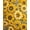 Yellow, Pattern 1, variant on Flatwoven High Traffic Area Rug, Floral Sunflower Runner Rug, Non Slip, Stain Resistant, Washable Area Rugs for Living Room, Bedroom(Yellow, 4X6)