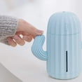 thumbnail image 5 of Mini humidificador Humidificadores de habitación individual con luz nocturna Humidificador de aire de cactus portátil para difusor de gel solo para agua del grifo (azul), 5 of 5