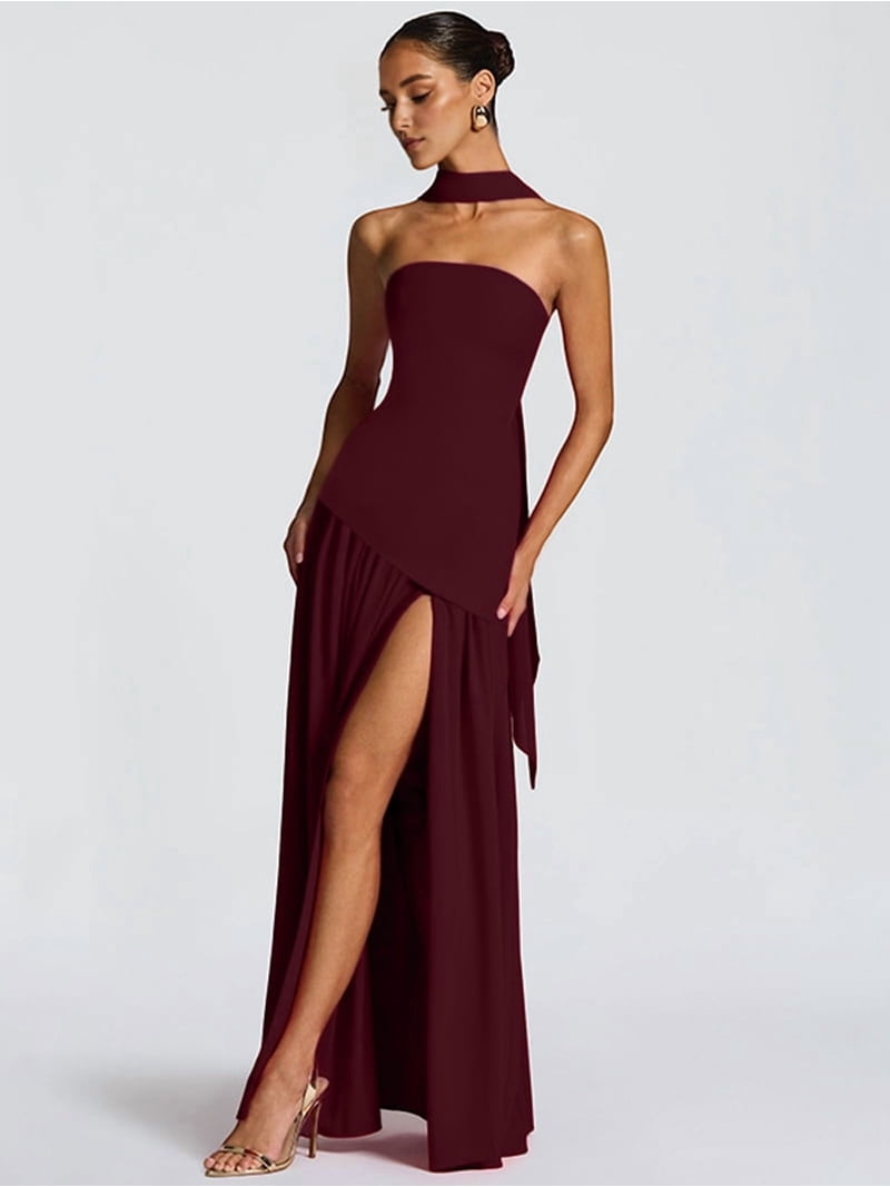 elegant yellow dresses A Line One Shoulder Floor Length Satin Long Prom Dresse – abcprom Color:DENIM black bridesmaid dress Summer Dresses For Women 5-Minute Avocado Ranch Dip