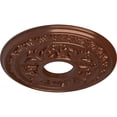 thumbnail image 3 of Ekena Millwork 15 3/8"OD x 4 1/4"ID x 1 1/2"P Baltimore Ceiling Medallion (Fits Canopies up to 5 1/2"), Hand-Painted Copper Penny, 3 of 6