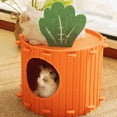 thumbnail image 5 of Lit pour Chat en Forme de Carotte d'Intérieur, Anti-Griffures, pour Grands et Multiples Chats, 5 of 5