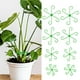 thumbnail image 1 of 8 estacas de soporte para plantas, estacas de plástico reutilizables para trepar plantas de interior con 8 clips de fijación, tallos flexibles para un crecimiento óptimo, ideales para, 1 of 7