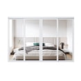 thumbnail image 3 of 120" x 80" 1 Lite Mirrored Glass Double Sliding Closet Door with Hardware Kit, 3 of 8