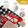 thumbnail image 4 of Buffalo Plaid Dish Drying Mat 16x18,Valentine''s Day Decor, Rustic Love Truck Bear Red Heart Absorbent Dishes Pad Dish Drainer Mat Protector for Kitchen Counter Sink Coffee Maker Fast Dry, 4 of 6