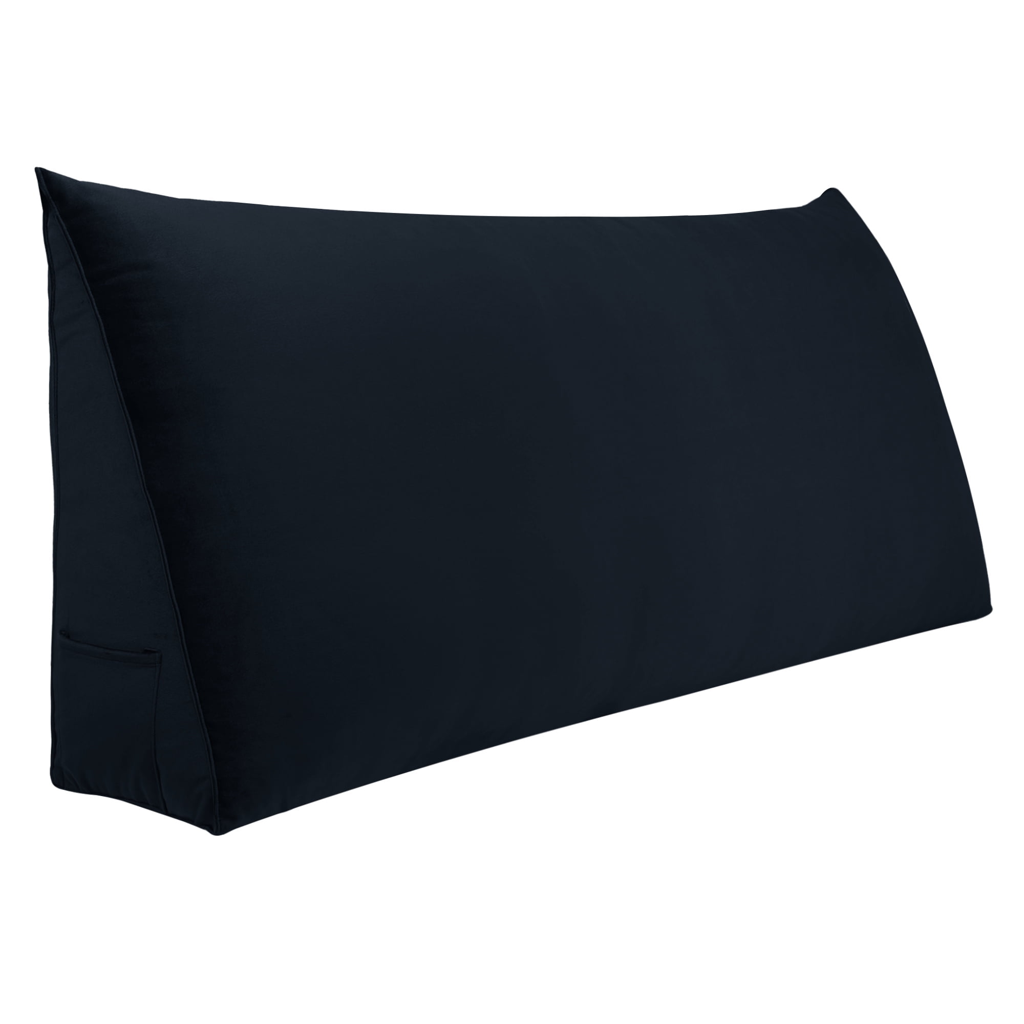 WOWMAX Large Reading Bed Wedge Pillow , Triangular Upholstered