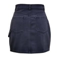 thumbnail image 2 of Falda George para Mujer, con Bolsillos en Costados y Parte Trasera, Denim Negro Talla G, 2 of 4