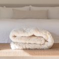 thumbnail image 6 of Golden Faux Fur Shine Cozy Shimmery Soft Fuzzy  Blanket/ Coverlet/ Quilt/ Throw/ Bedspread/ Bedcover, 6 of 9