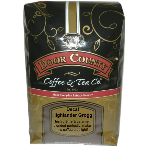 Door County Coffee Decaf Highlander Grogg 5lb Ground Specialty Coffee