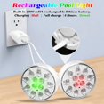 thumbnail image 2 of Luces LED Recargables para Piscina afzdby 16 Colores Impermeables IP68, 2 of 7