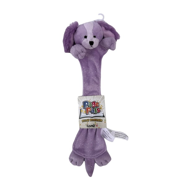 Purple Papillon Pup Page Pal Kids Plush Bookmark - By Ganz