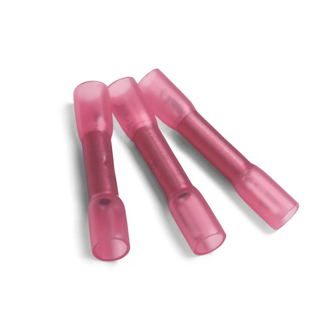 Heat Shrink Butt Connectors 18/22ga;50/bag;red