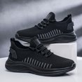 thumbnail image 7 of Men's Running Shoes Lace‑Up Knit Upper Athletic Sneakers with Curved Midsole for Daily Walking and Casual Outdoor Everyday Activities, 7 of 7