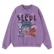 thumbnail image 3 of Sudadera con capucha holgada vintage con diseño de ciudad de Seúl y hermosos paisajes para hombre, ropa de calle de moda, sudaderas casuales de algodón, 3 of 4