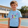thumbnail image 6 of Riecok 100th Day of School Shirts Crewneck Celebration Tees Funny Colorful Printed Trendy Short Sleeve Tops, 6 of 8