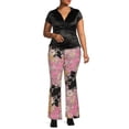 thumbnail image 2 of No Boundaries Juniors Plus Size Flare Pants, 2-Pack, 2 of 5